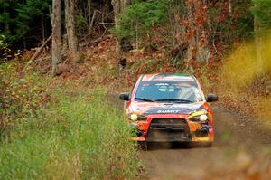 Sumit Panjabi / Alix Hakala Mitsubishi Lancer Evo X on SS13, Herman-Nestoria II.