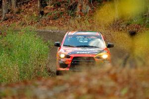 Sumit Panjabi / Alix Hakala Mitsubishi Lancer Evo X on SS13, Herman-Nestoria II.