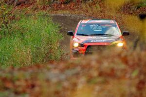 Sumit Panjabi / Alix Hakala Mitsubishi Lancer Evo X on SS13, Herman-Nestoria II.