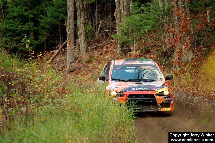 Sumit Panjabi / Alix Hakala Mitsubishi Lancer Evo X on SS13, Herman-Nestoria II.