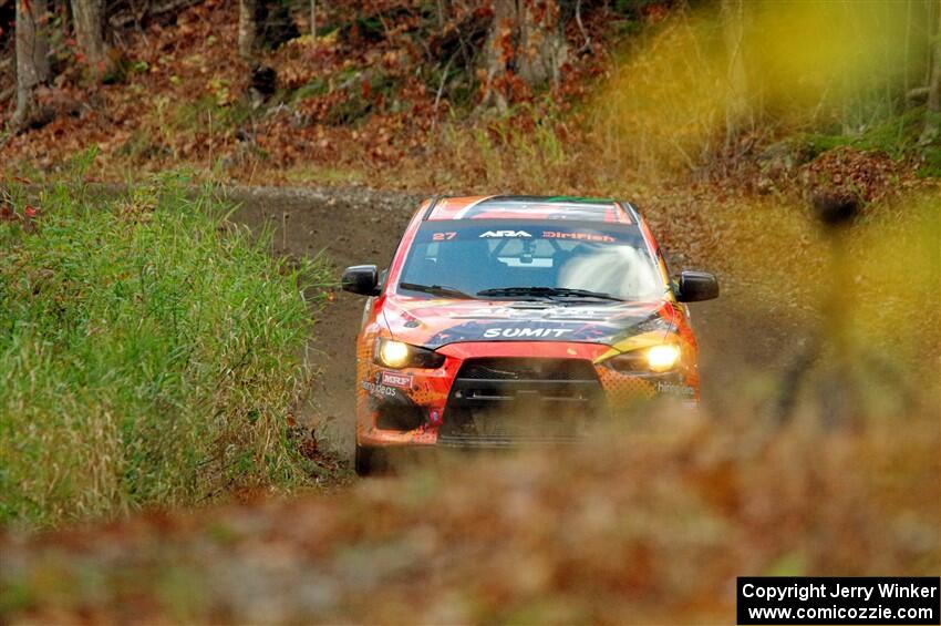 Sumit Panjabi / Alix Hakala Mitsubishi Lancer Evo X on SS13, Herman-Nestoria II.