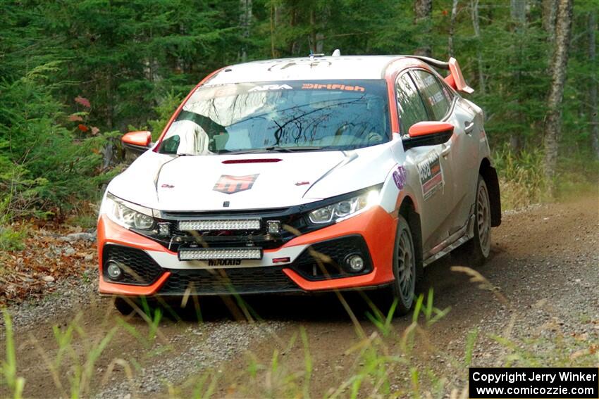 John Sharps / Paul Hubers Honda Civic on SS13, Herman-Nestoria II.