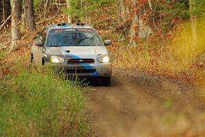 Andrew Dustman / Michael Claiborne Subaru WRX on SS13, Herman-Nestoria II.