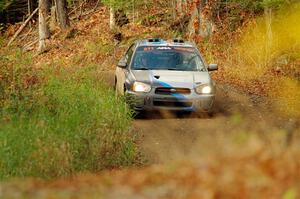 Andrew Dustman / Michael Claiborne Subaru WRX on SS13, Herman-Nestoria II.