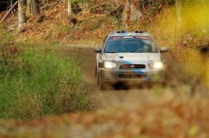 Andrew Dustman / Michael Claiborne Subaru WRX on SS13, Herman-Nestoria II.