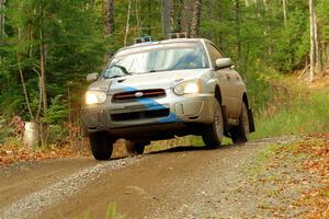 Andrew Dustman / Michael Claiborne Subaru WRX on SS13, Herman-Nestoria II.