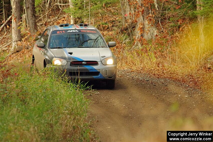 Andrew Dustman / Michael Claiborne Subaru WRX on SS13, Herman-Nestoria II.