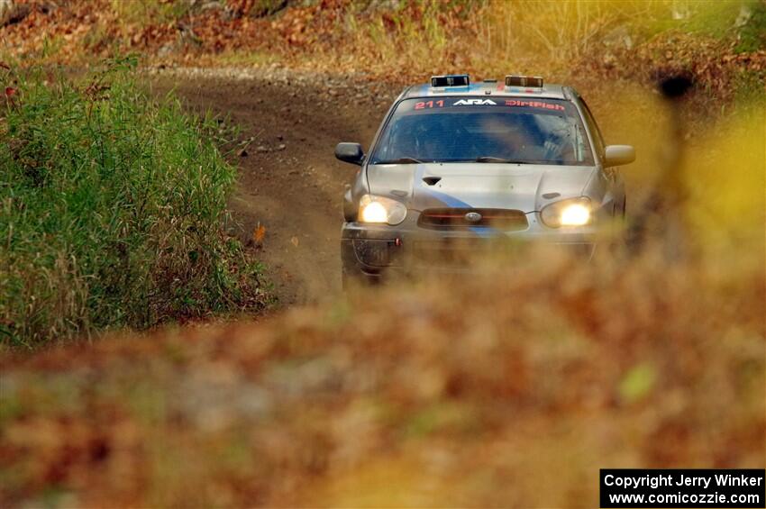 Andrew Dustman / Michael Claiborne Subaru WRX on SS13, Herman-Nestoria II.