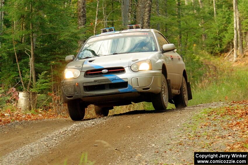 Andrew Dustman / Michael Claiborne Subaru WRX on SS13, Herman-Nestoria II.