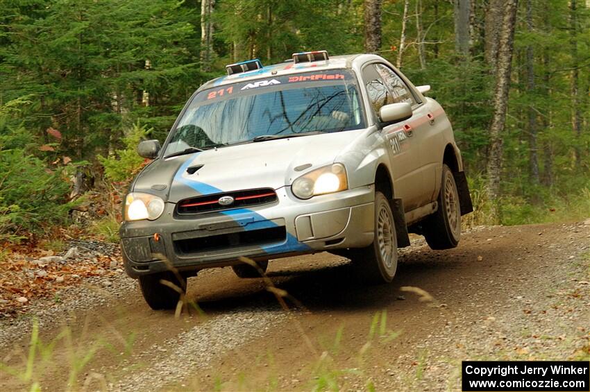 Andrew Dustman / Michael Claiborne Subaru WRX on SS13, Herman-Nestoria II.