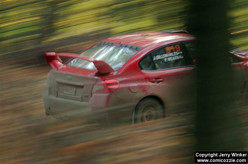 Phil Wearn / Jack Gillow-Wiles Subaru WRX STi on SS14, Mount Marquette.