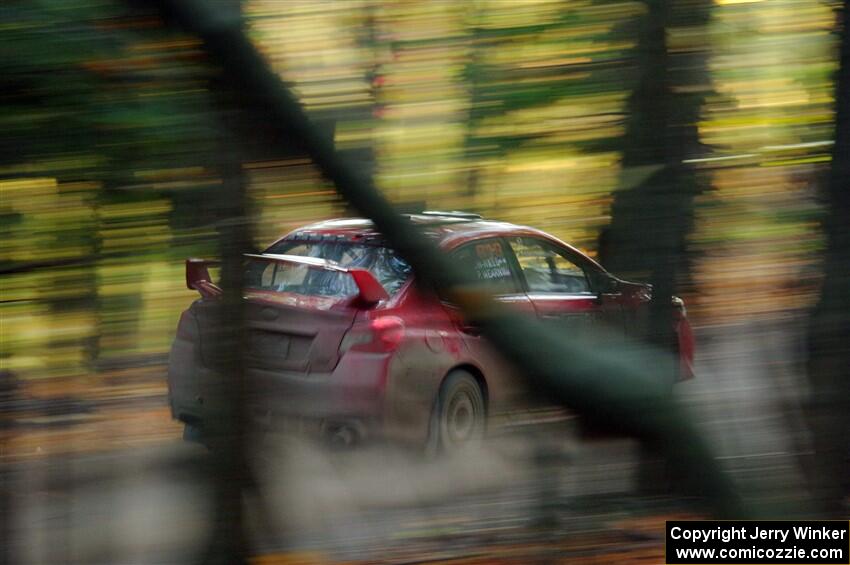 Phil Wearn / Jack Gillow-Wiles Subaru WRX STi on SS14, Mount Marquette.