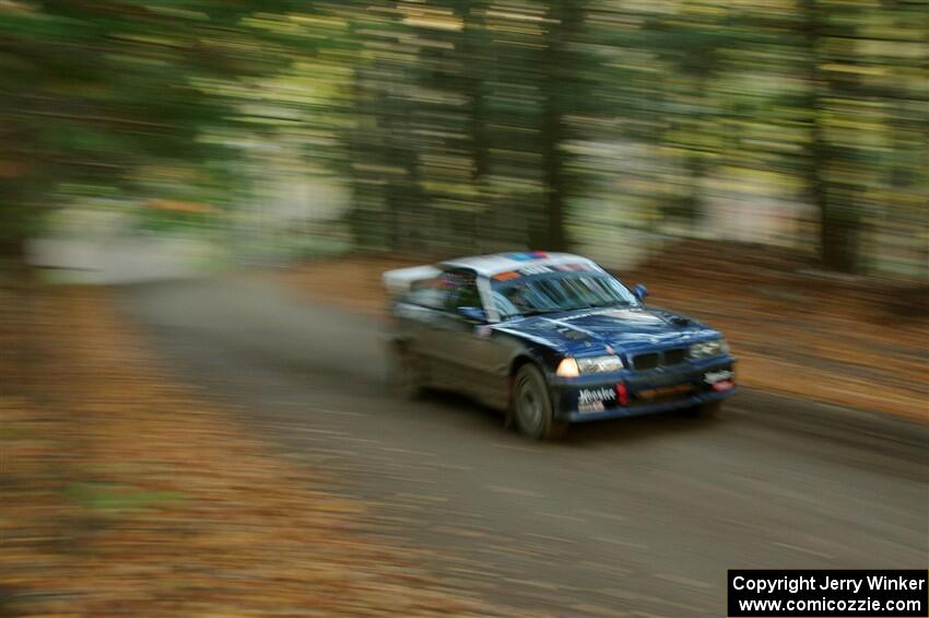 Ryan George / Heather Stieber-George BMW M3 on SS14, Mount Marquette.