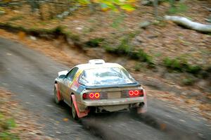 Kevin Schmidt / Kyle Roberts Mazda RX-7 on SS14, Mount Marquette.