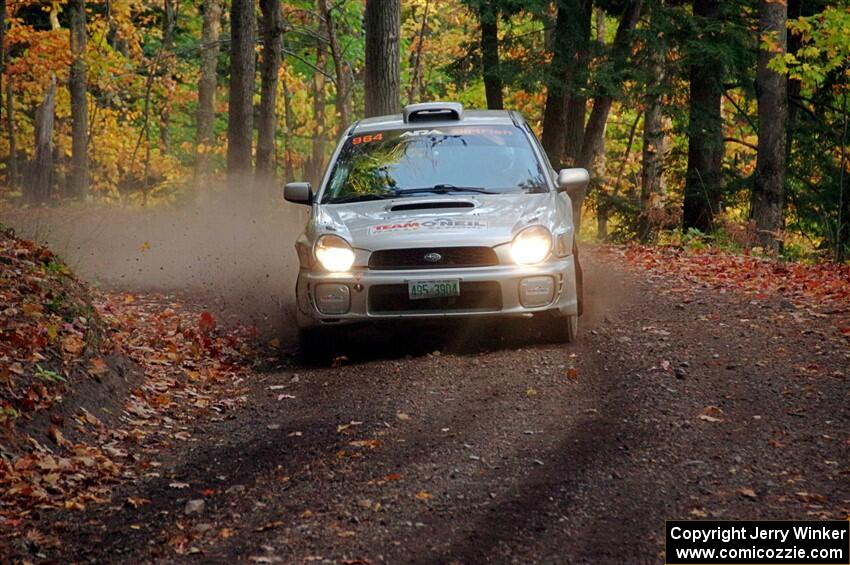 Vivian Campbell / Michael Hordijk Subaru Impreza on SS14, Mount Marquette.