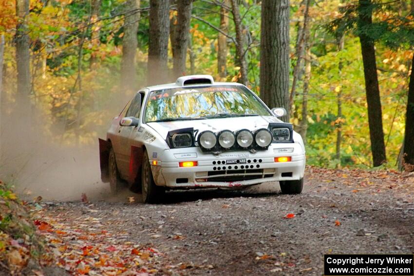 Kevin Schmidt / Kyle Roberts Mazda RX-7 on SS14, Mount Marquette.