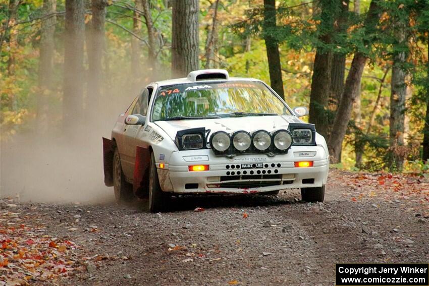 Kevin Schmidt / Kyle Roberts Mazda RX-7 on SS14, Mount Marquette.