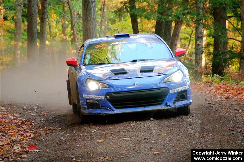 Santiago Iglesias / R.J. Kassel Subaru BRZ on SS14, Mount Marquette.