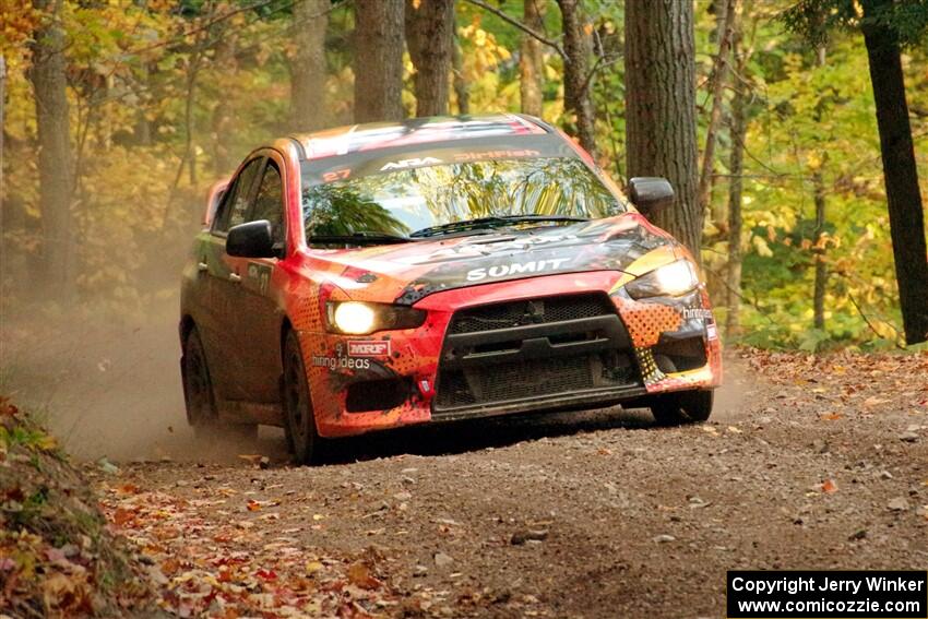 Sumit Panjabi / Alix Hakala Mitsubishi Lancer Evo X on SS14, Mount Marquette.