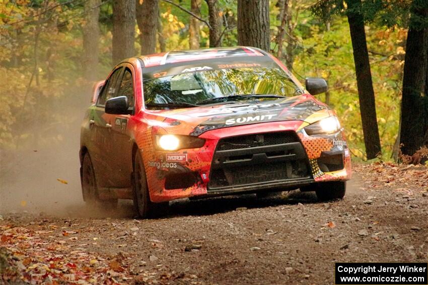 Sumit Panjabi / Alix Hakala Mitsubishi Lancer Evo X on SS14, Mount Marquette.