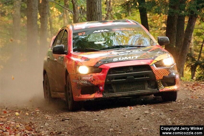 Sumit Panjabi / Alix Hakala Mitsubishi Lancer Evo X on SS14, Mount Marquette.