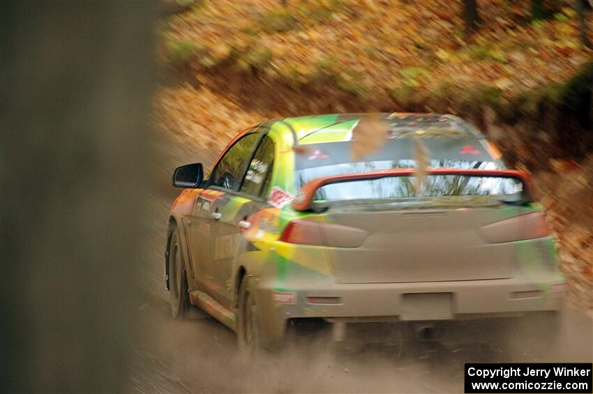 Sumit Panjabi / Alix Hakala Mitsubishi Lancer Evo X on SS14, Mount Marquette.