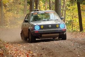 Cory Grant / Kevin Forde VW Jetta on SS14, Mount Marquette.