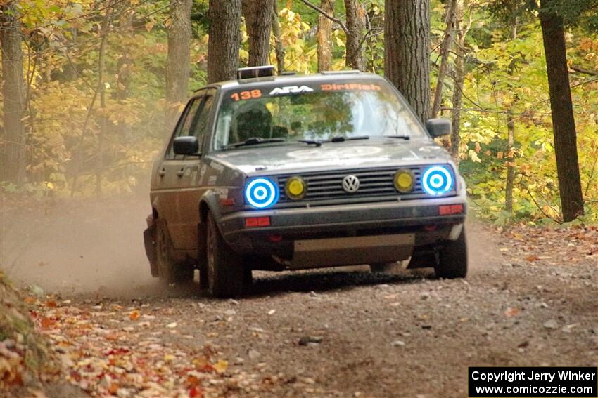 Cory Grant / Kevin Forde VW Jetta on SS14, Mount Marquette.