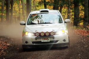 Sam Jacques / Trevor LaCombe Subaru Impreza on SS14, Mount Marquette.