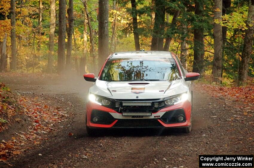 John Sharps / Paul Hubers Honda Civic on SS14, Mount Marquette.