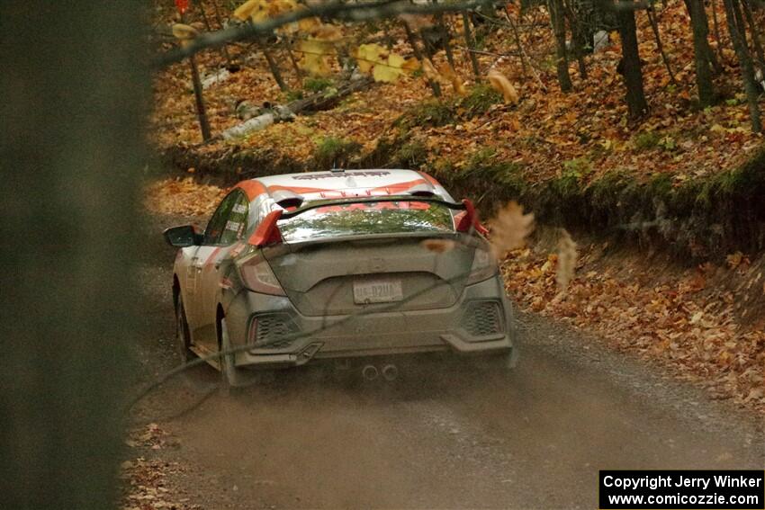 John Sharps / Paul Hubers Honda Civic on SS14, Mount Marquette.