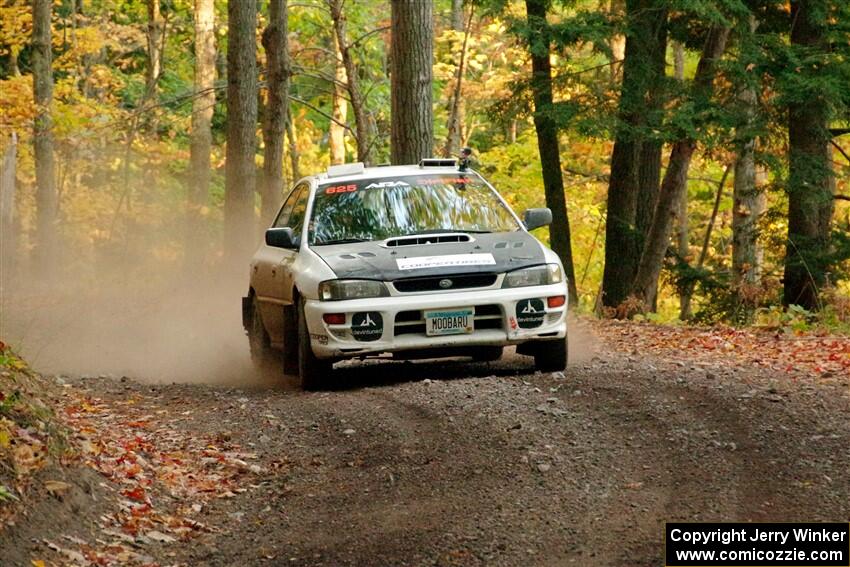 Aidan Hicks / John Hicks Subaru Impreza Wagon on SS14, Mount Marquette.