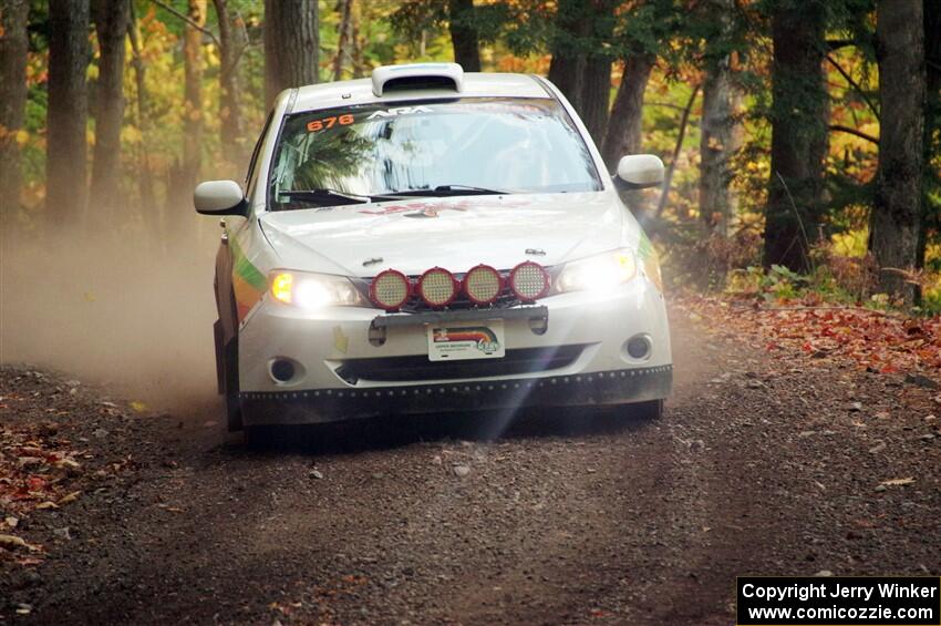 Sam Jacques / Trevor LaCombe Subaru Impreza on SS14, Mount Marquette.