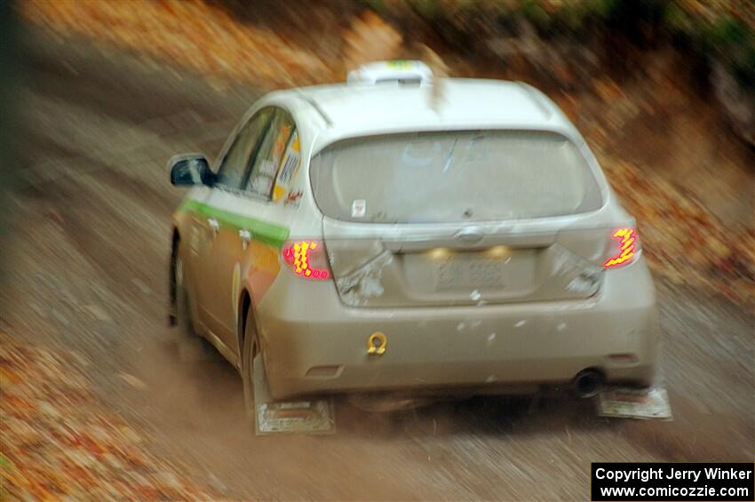 Sam Jacques / Trevor LaCombe Subaru Impreza on SS14, Mount Marquette.