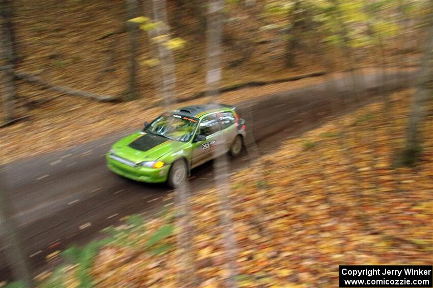 Matt Peterson / Villa Cseh Honda Civic on SS14, Mount Marquette.