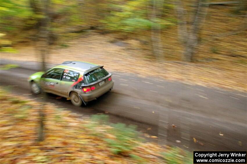 Matt Peterson / Villa Cseh Honda Civic on SS14, Mount Marquette.