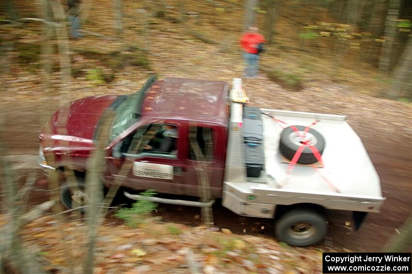 A Ford F-350 Pickup sweeps SS14, Mount Marquette.