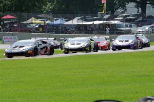 J.C. Perez's, Ryan Hardwick's and Paul Terry's Lamborghini Huracán LP 620-2 Super Trofeos