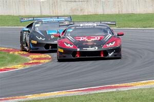 Jeff Burton's and Shea Holbrook / Pippa Mann Lamborghini Huracán LP 620-2 Super Trofeos