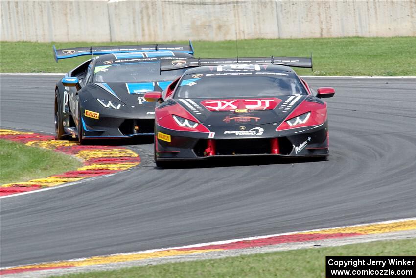 Jeff Burton's and Shea Holbrook / Pippa Mann Lamborghini Huracán LP 620-2 Super Trofeos