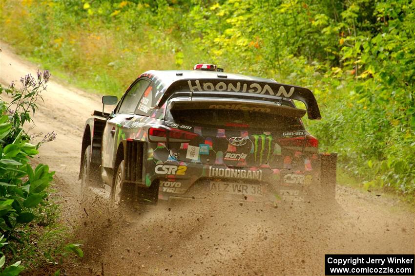 Ken Block / Alex Gelsomino Hyundai i20 WRC on SS1, Crossroads I.