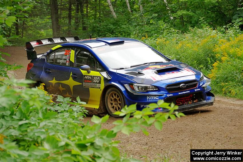 Brandon Semenuk / Keaton Williams Subaru WRX STi on SS1, Crossroads I.