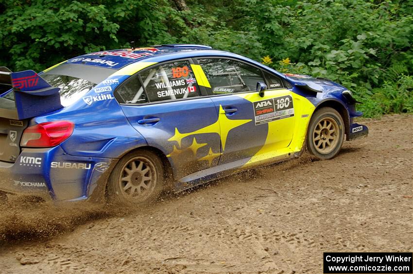 Brandon Semenuk / Keaton Williams Subaru WRX STi on SS1, Crossroads I.