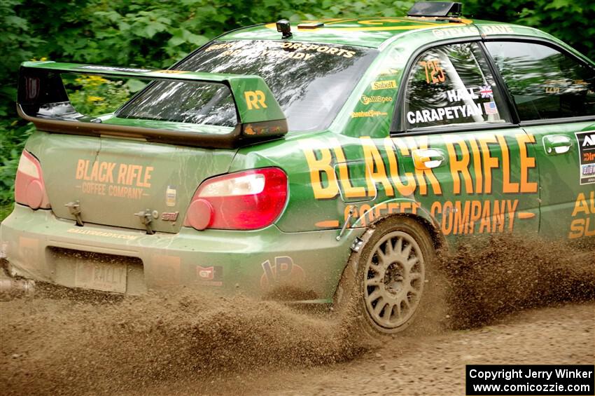 Dave Carapetyan / John Hall Subaru WRX STi on SS1, Crossroads I.