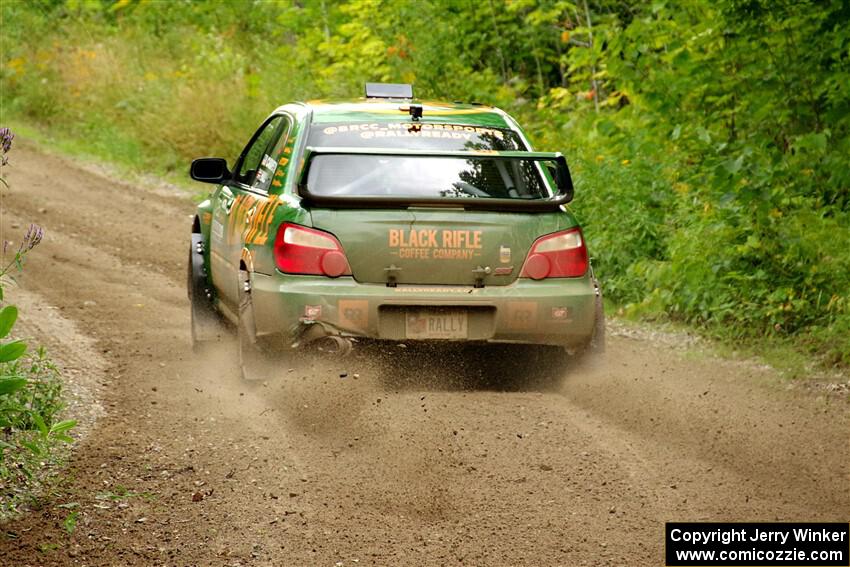 Dave Carapetyan / John Hall Subaru WRX STi on SS1, Crossroads I.