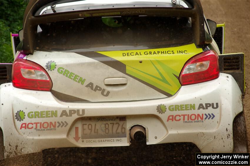 Patrick Gruszka / Florian Barral Mitsubishi Mirage RS on SS1, Crossroads I.