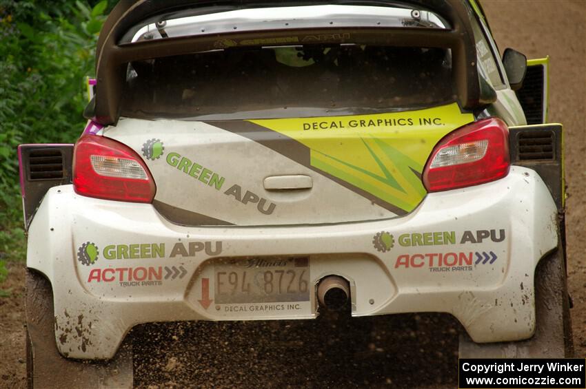 Patrick Gruszka / Florian Barral Mitsubishi Mirage RS on SS1, Crossroads I.