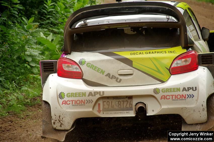 Patrick Gruszka / Florian Barral Mitsubishi Mirage RS on SS1, Crossroads I.