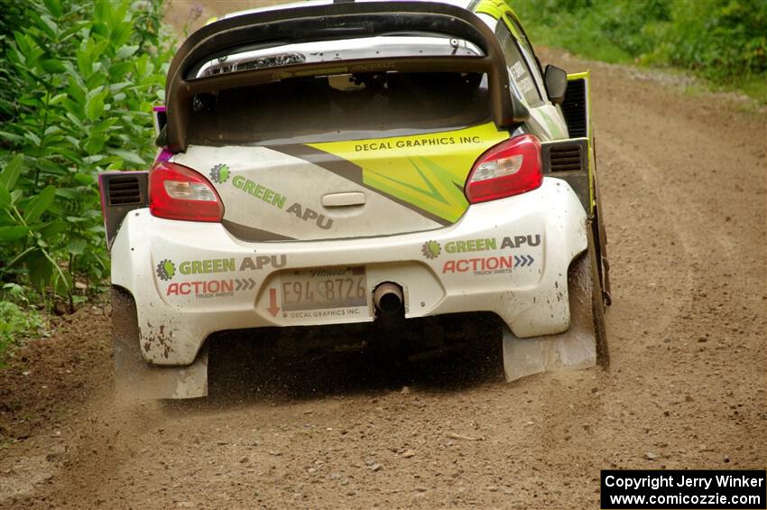 Patrick Gruszka / Florian Barral Mitsubishi Mirage RS on SS1, Crossroads I.