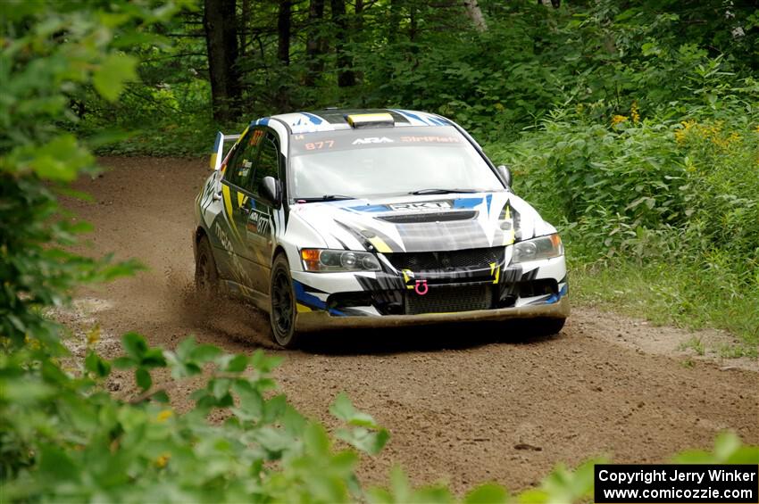 Klim Fedoff / Oscar Romero Mitsubishi Lancer Evo IX on SS1, Crossroads I.